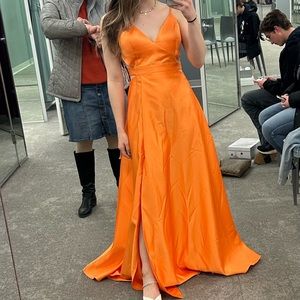 Orange Prom/ Bridesmaids Dress